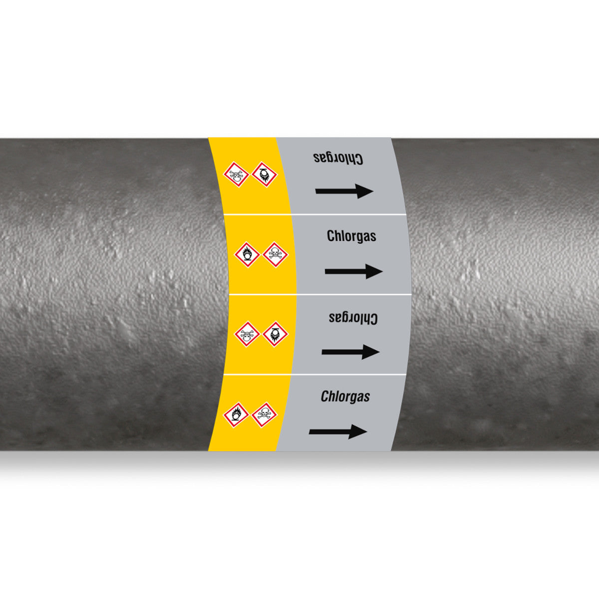 ISO 20560 Pipe Markers - Gas