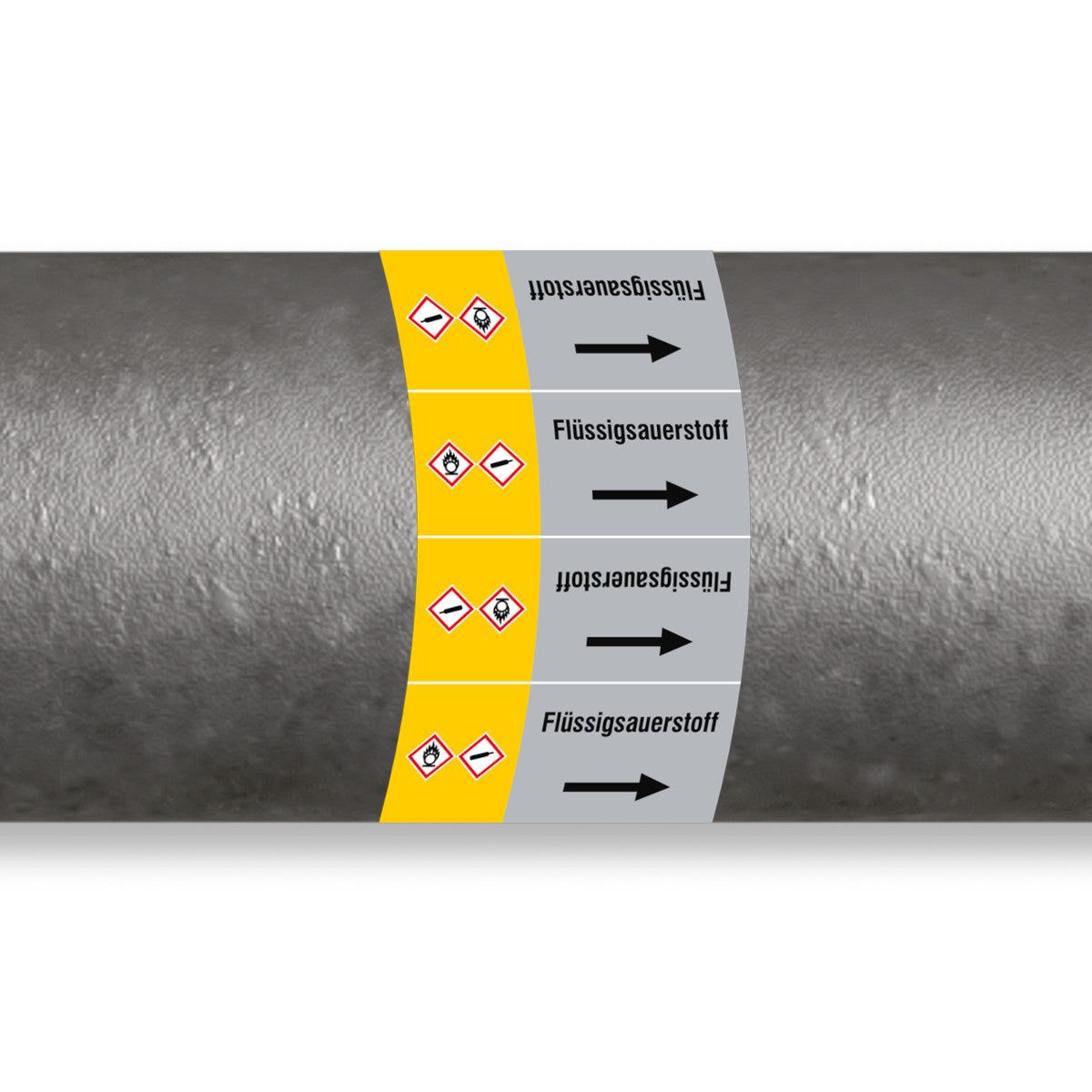 ISO 20560 Pipe Markers - Gas