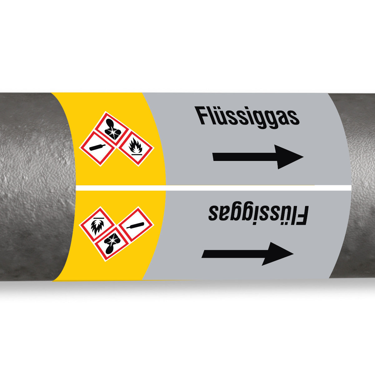 ISO 20560 Pipe Markers - Gas