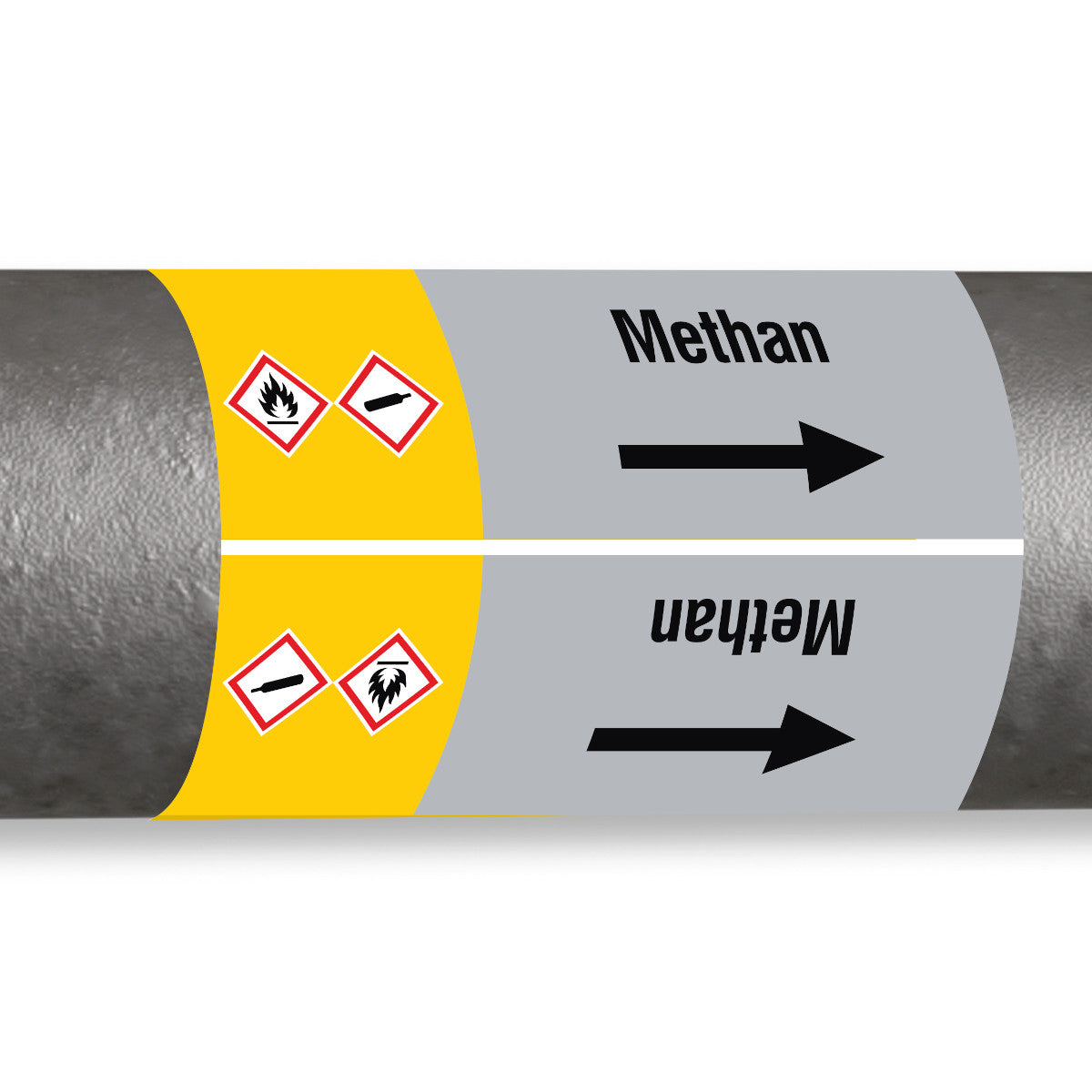 ISO 20560 Pipe Markers - Gas
