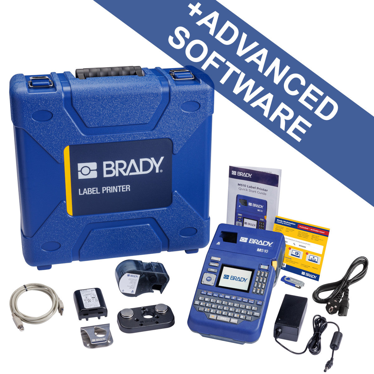 M510 Portable Label Printer Kit EU + Brady Workstation Suite