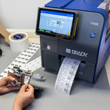 i7500 Etikettendrucker für die Industrie 300 dpi - EU mit automatischem Schneider + Brady Workstation-Suite