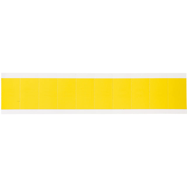 Gleiche Zahlen oder Buchstaben auf Karte, Schwarz auf Gelb, 22 x 38 mm Blanko