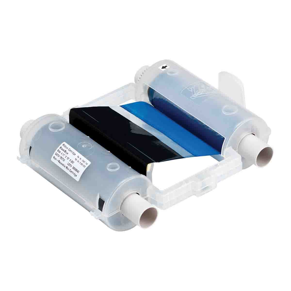 Farbband - Farbfelderlänge 400 mm, Breite 105 mm, Schwarz/Blau