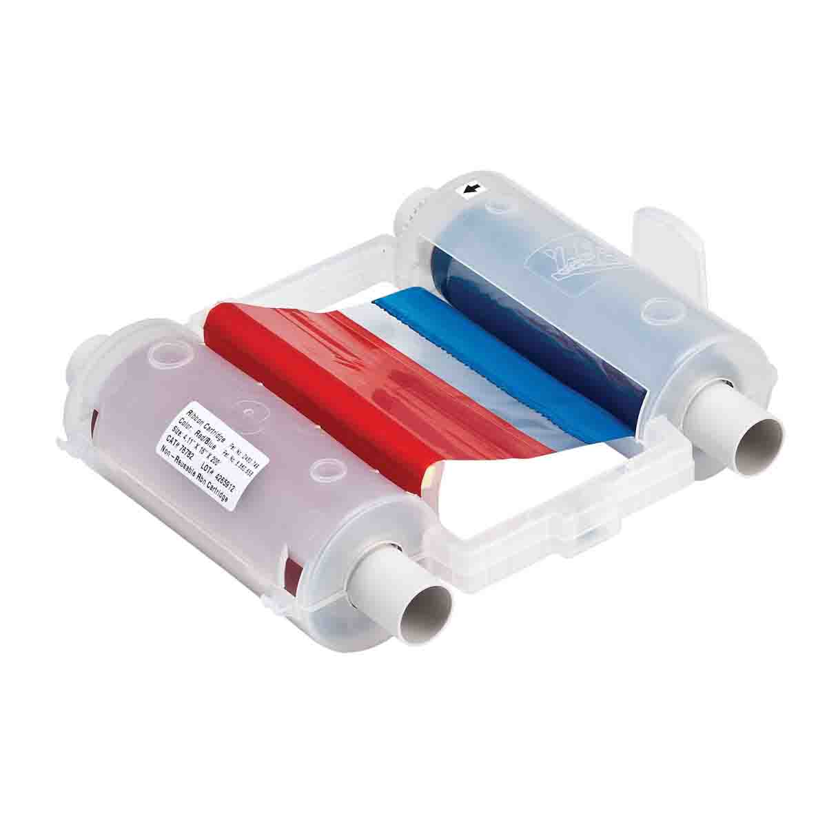 Farbband - Farbfelderlänge 400 mm, Breite 105 mm, Rot/Blau