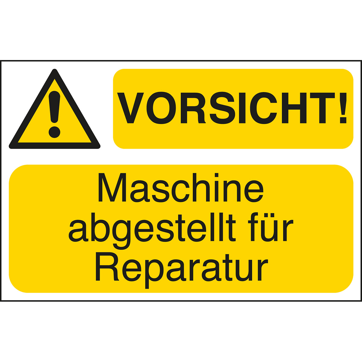 Maschinenkennzeichnung: selbstklebend