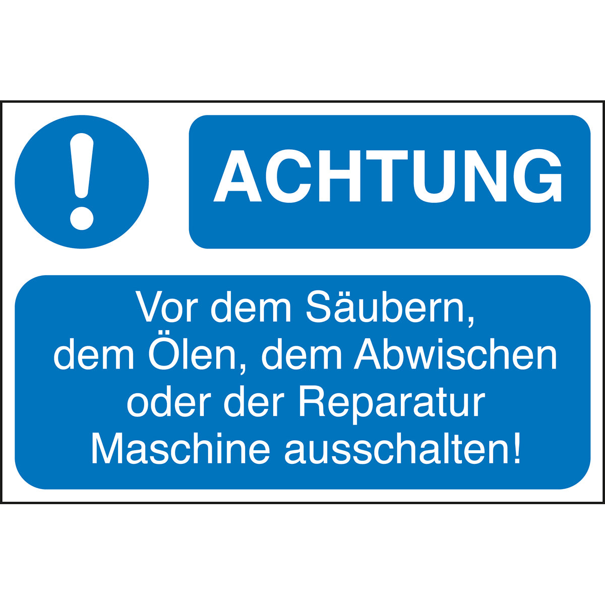 Maschinenkennzeichnung: selbstklebend