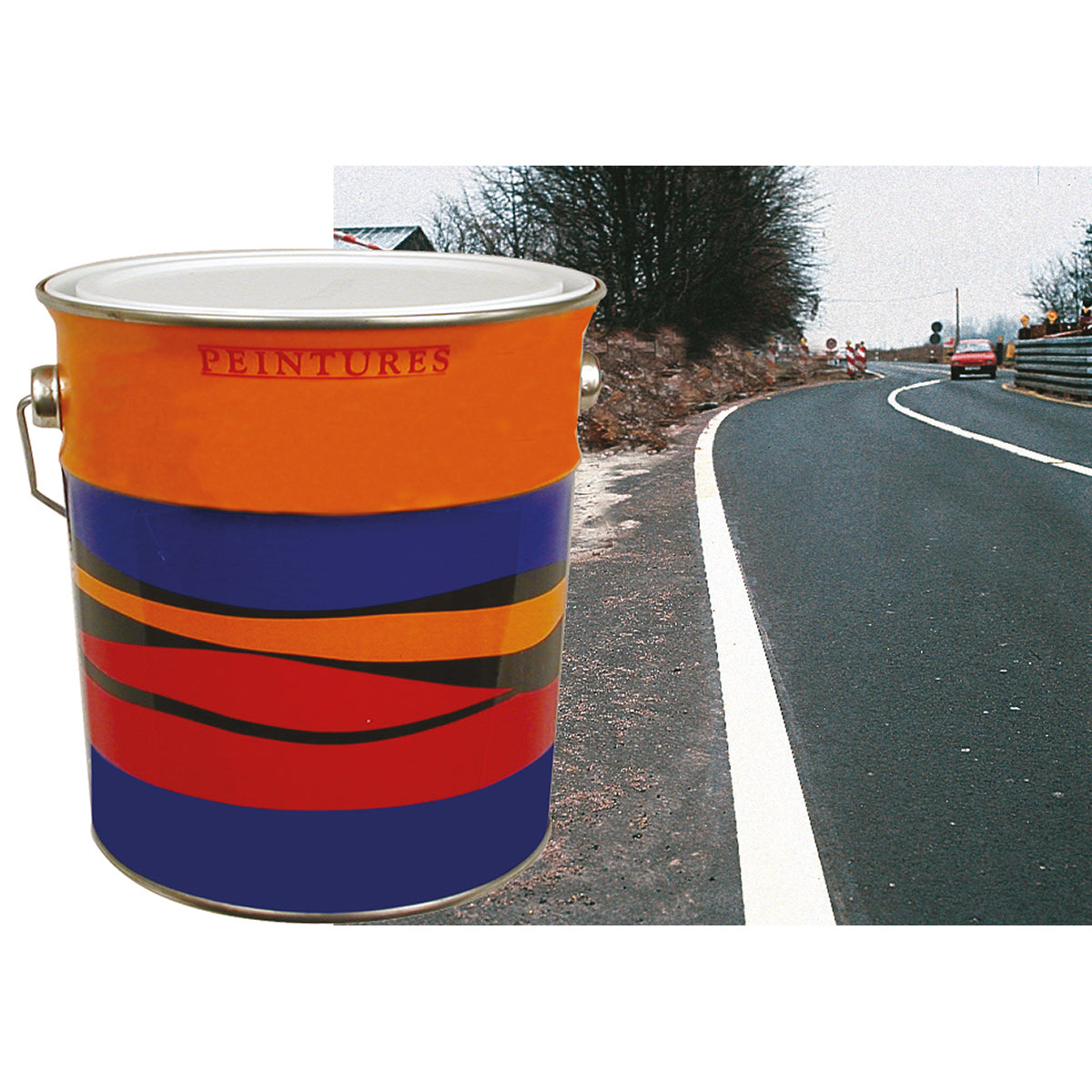Road marking paint - white