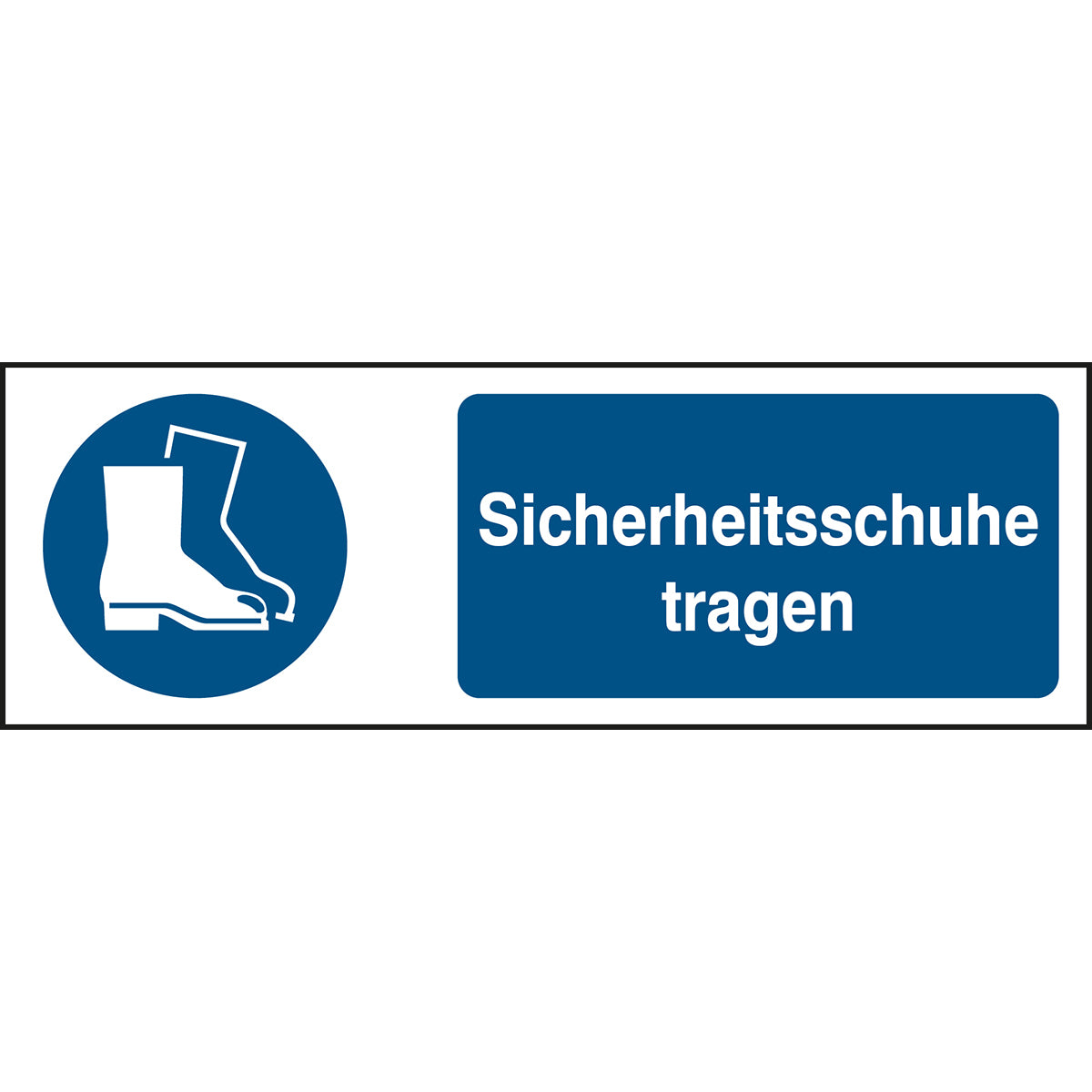 ISO 7010 Zeichen - Sicherheitsschuhe tragen