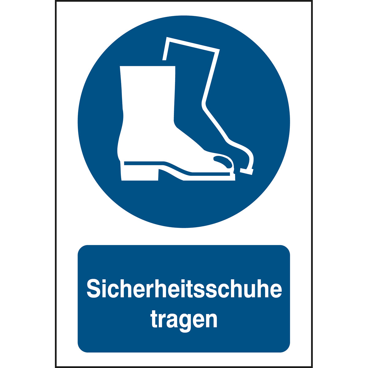 ISO 7010 Zeichen - Sicherheitsschuhe tragen