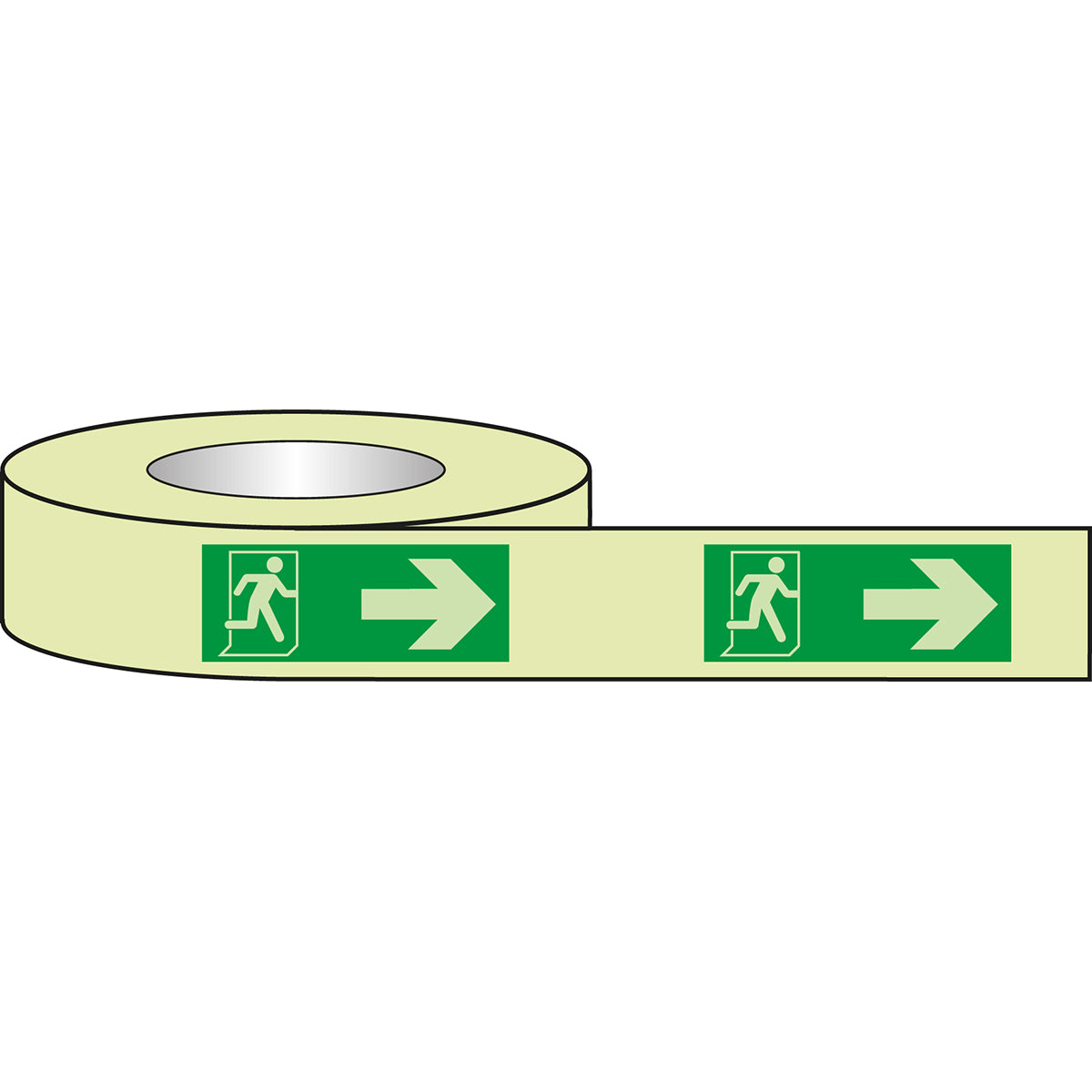 Photoluminescent marking tape