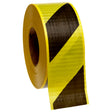 Verstärktes Absperrband - Schwarz/Gelb - 75 mm x 100 m