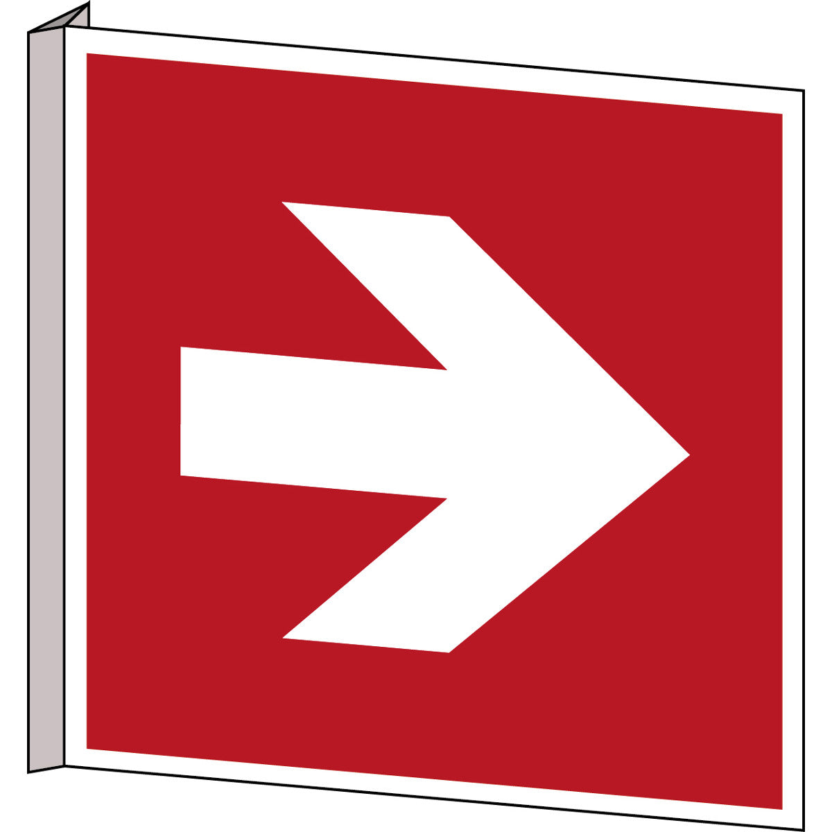 ISO safety sign - direction indication straight