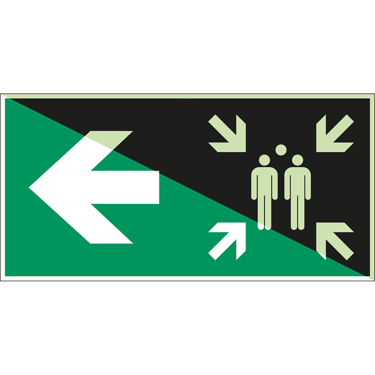 Photoluminescent safety signs