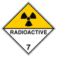 Aufkleber für den Transport gefährlicher Güter - Radioactive Stoffe