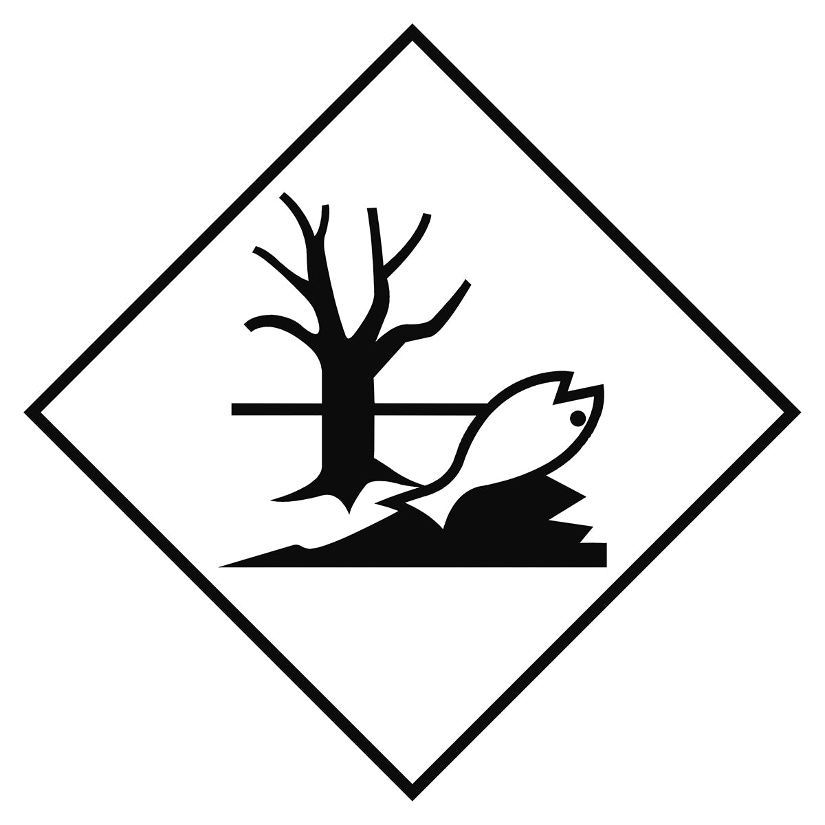 Stickers for the transport of dangerous goods - Environmentally hazardous substances