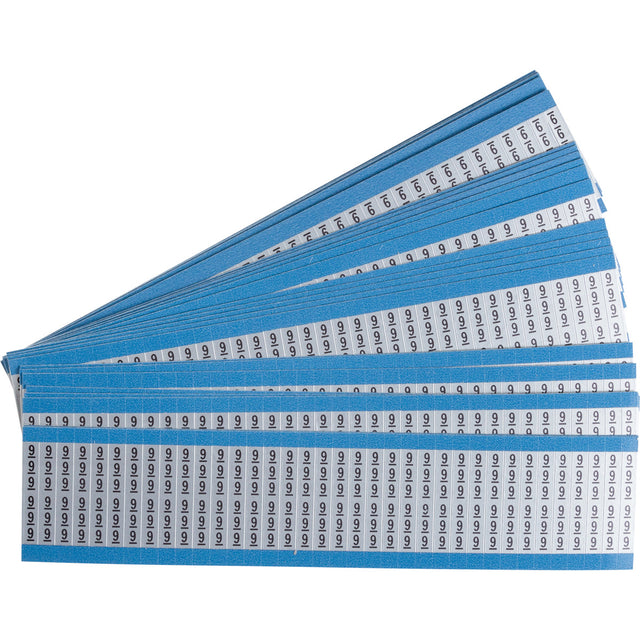 Kabelkennzeichnungskarten - einzelne Zahlen