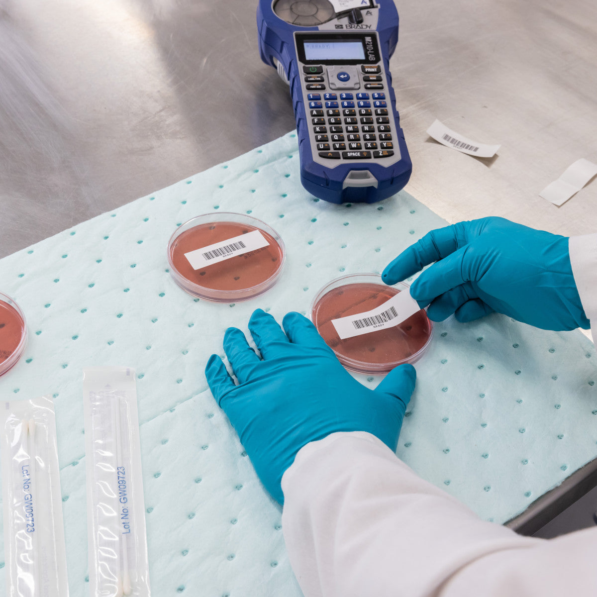 Gegen Chemikalien und verschiedene Temperaturen beständige Polypropylen-Etiketten für M610, M611 und BMP61