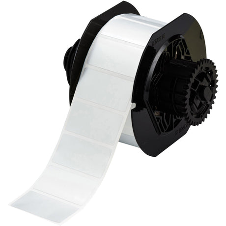 B33 Series glänzende Etiketten aus metallisiertem Polyester mit 0,7 mil Klebstoff