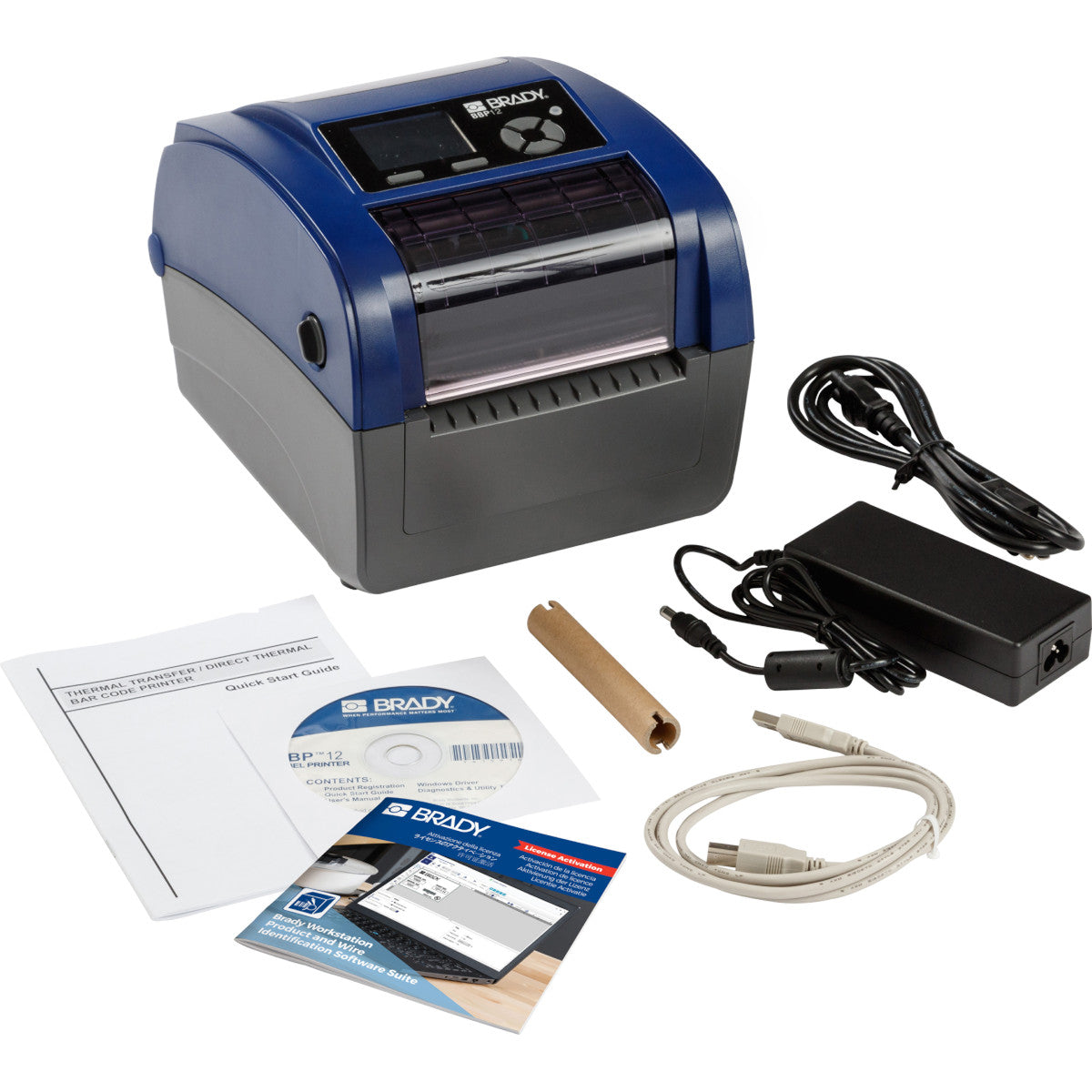 BBP12 Label Printer 300 dpi - EU with Roll Holder and Brady Workstation Suite