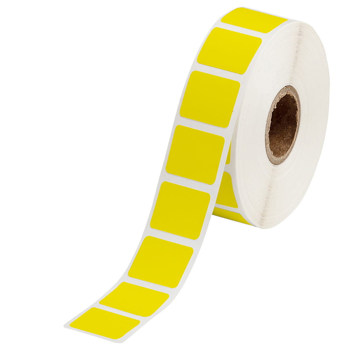 Thermal transfer laboratory labels for racks/cartons/straws, yellow