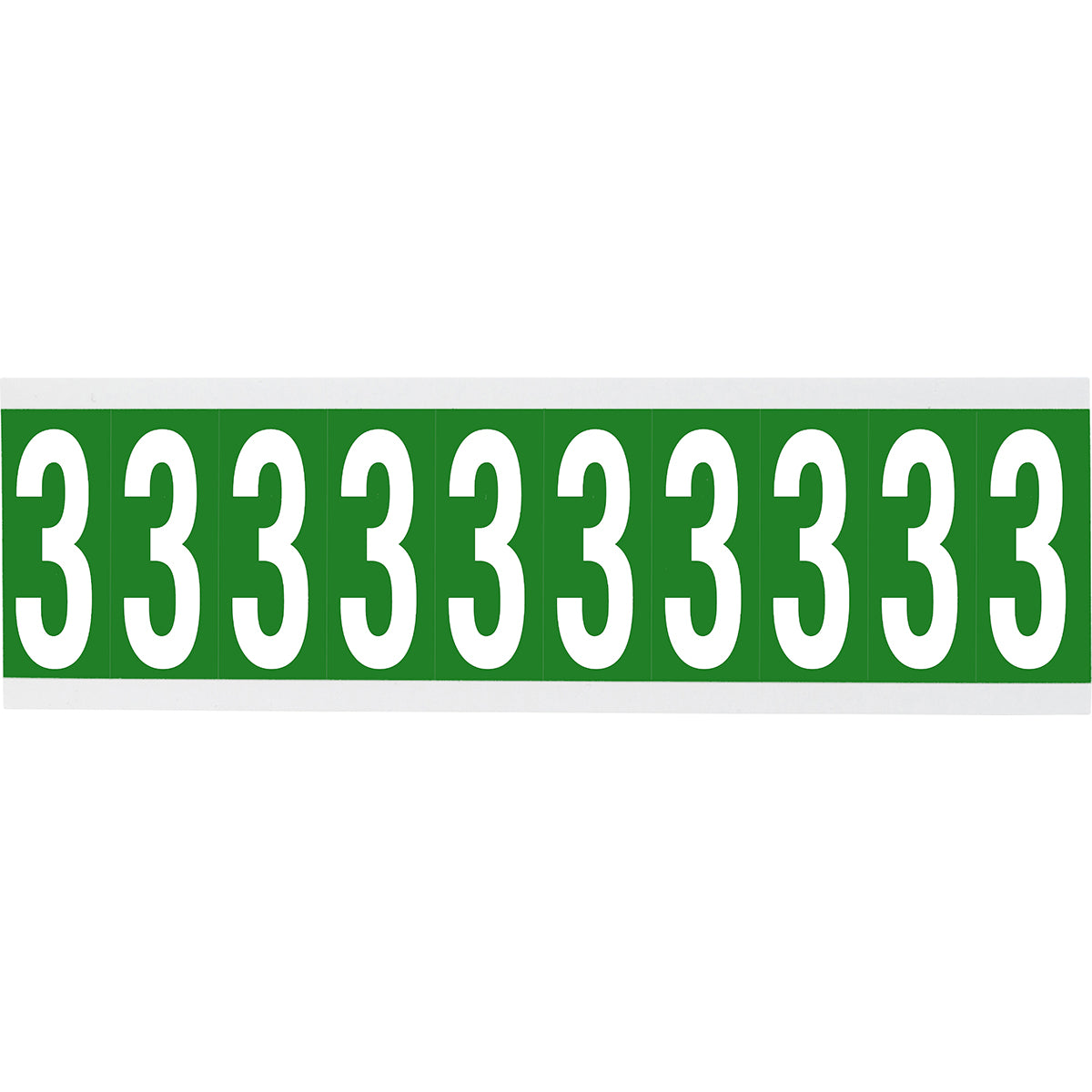 Chiffres ou lettres sur carte - 22 x 38 mm Blanc/Vert - 3