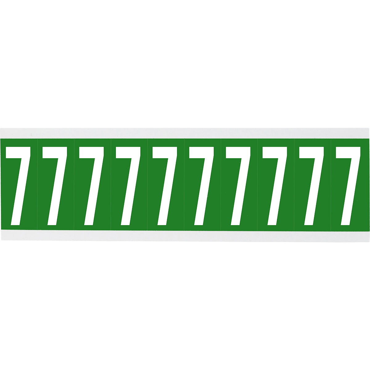 Chiffres ou lettres sur carte - 22 x 38 mm Blanc/Vert - 7