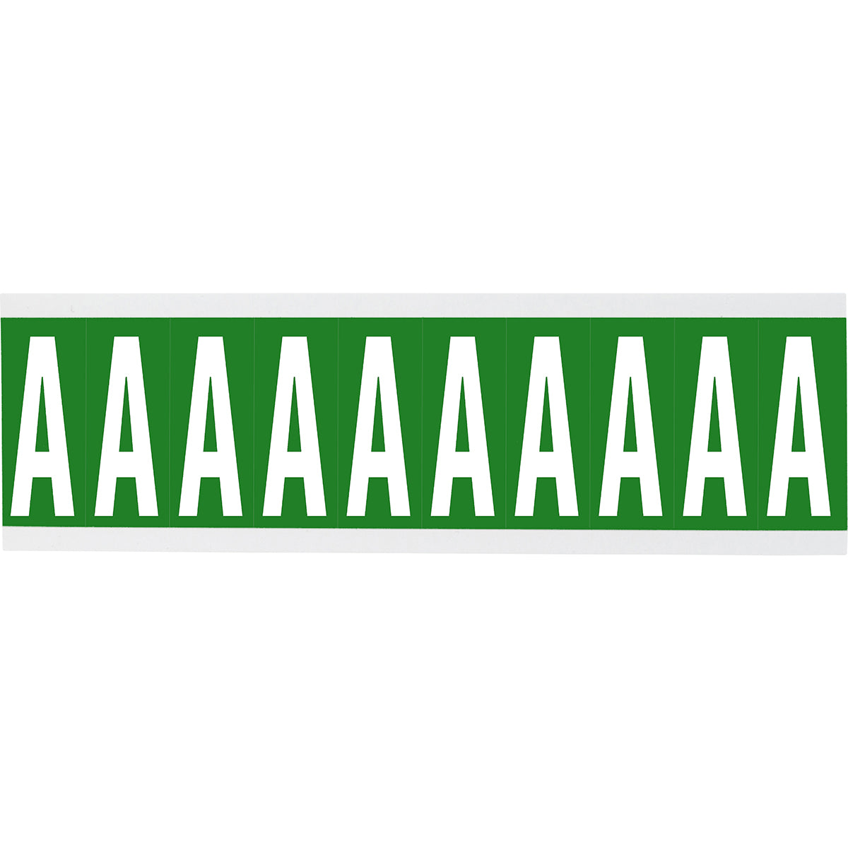 Chiffres ou lettres sur carte - 22 x 38 mm Blanc/Vert - A