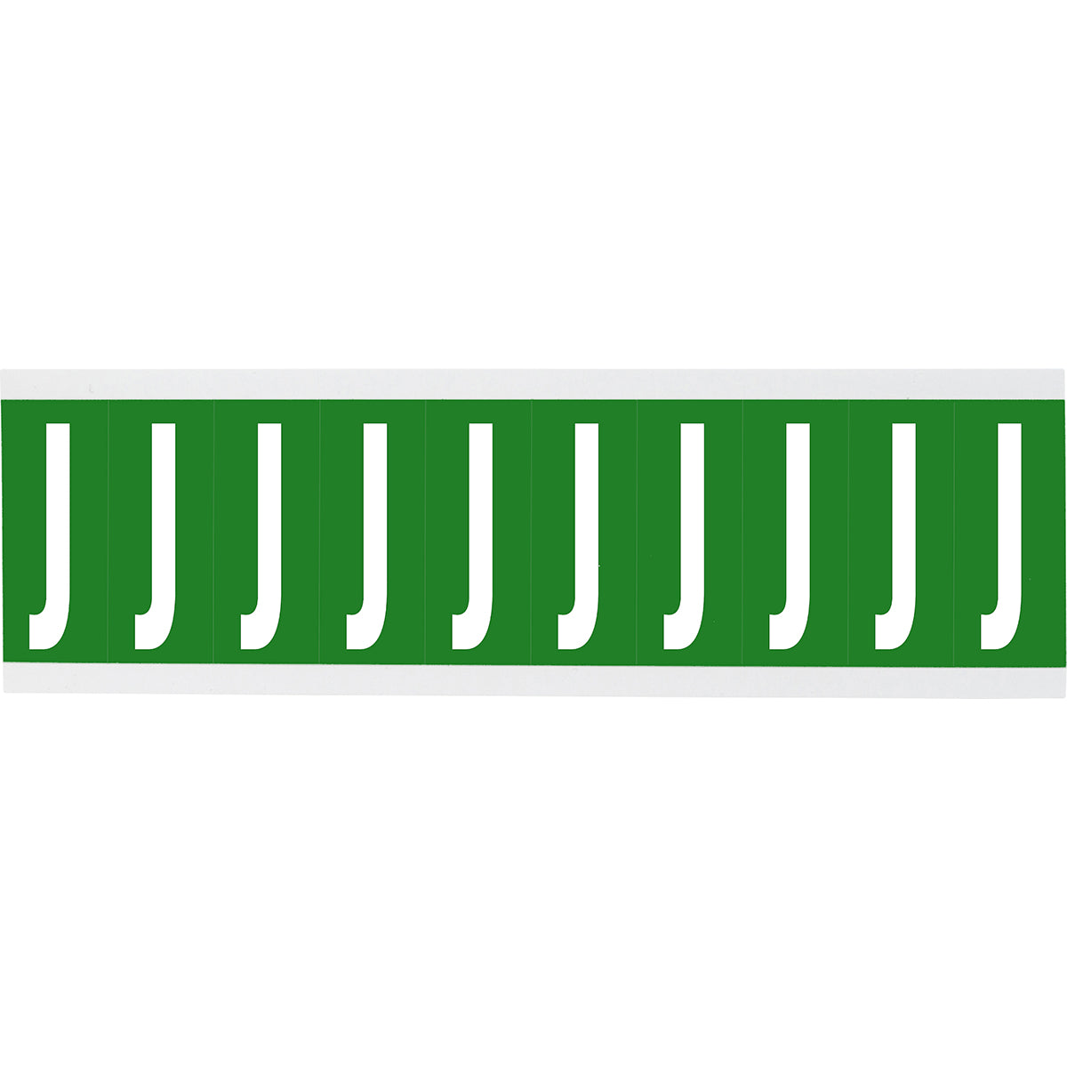 Chiffres ou lettres sur carte - 22 x 38 mm Blanc/Vert - J