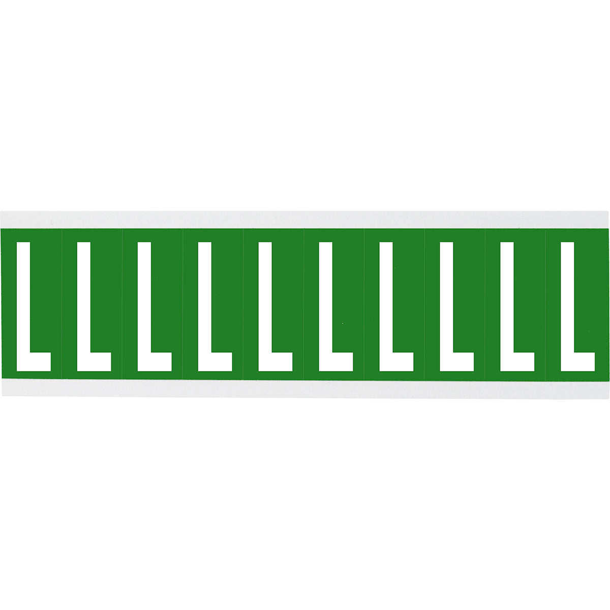 Chiffres ou lettres sur carte - 22 x 38 mm Blanc/Vert - L