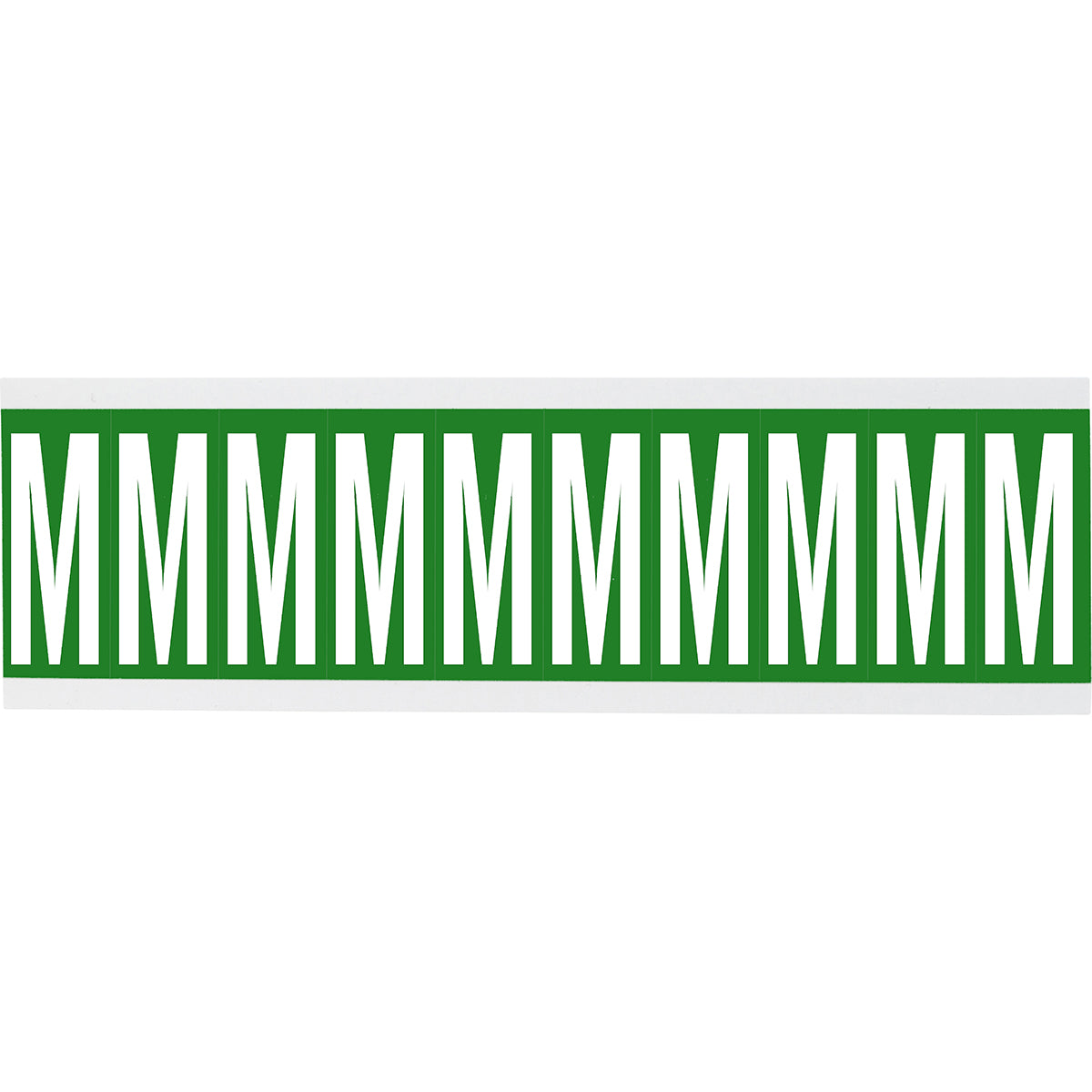 Chiffres ou lettres sur carte - 22 x 38 mm Blanc/Vert - M
