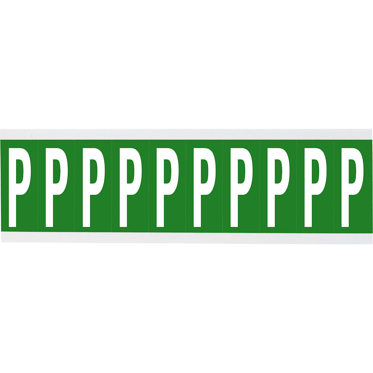 Chiffres ou lettres sur carte - 22 x 38 mm Blanc/Vert - P