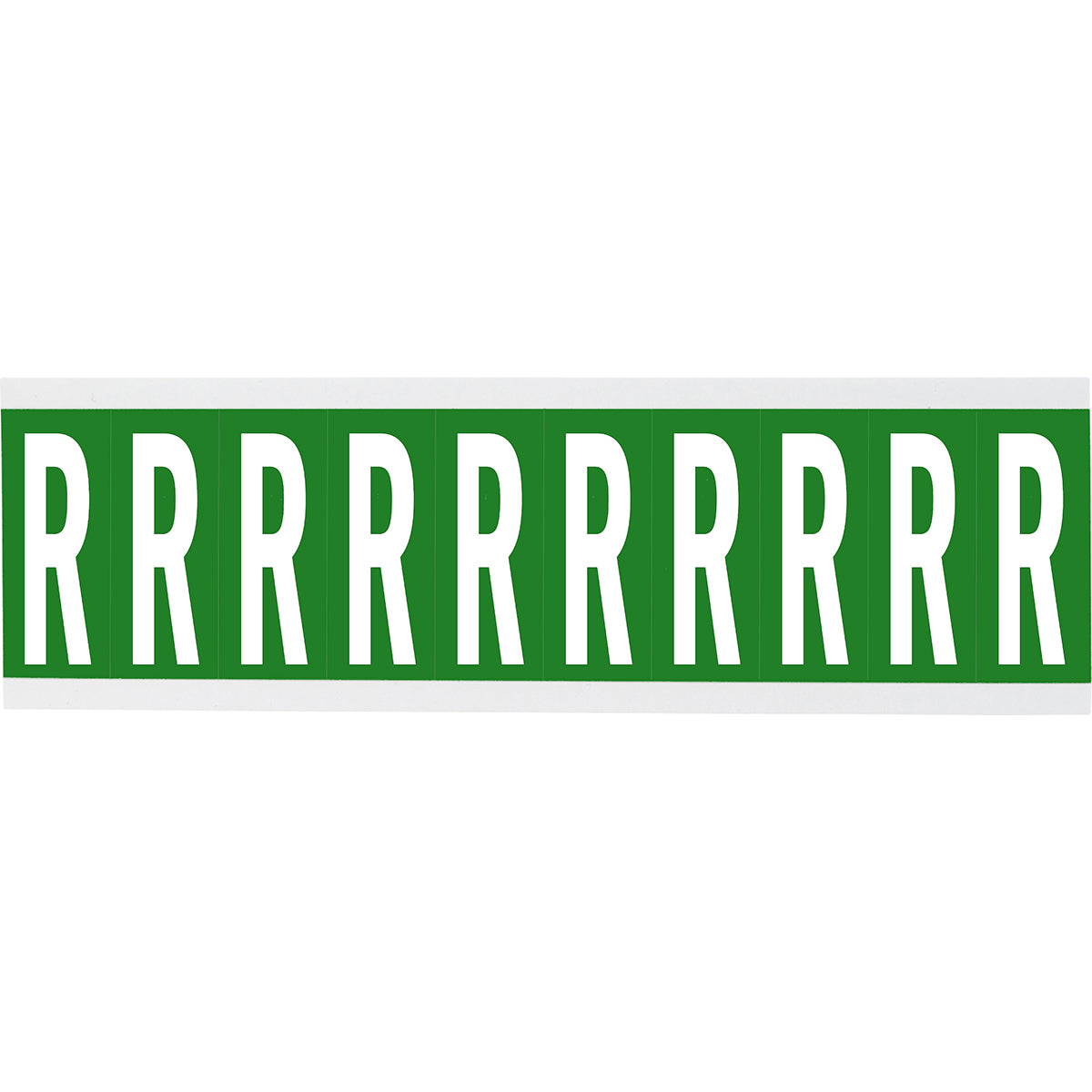 Chiffres ou lettres sur carte - 22 x 38 mm Blanc/Vert - R