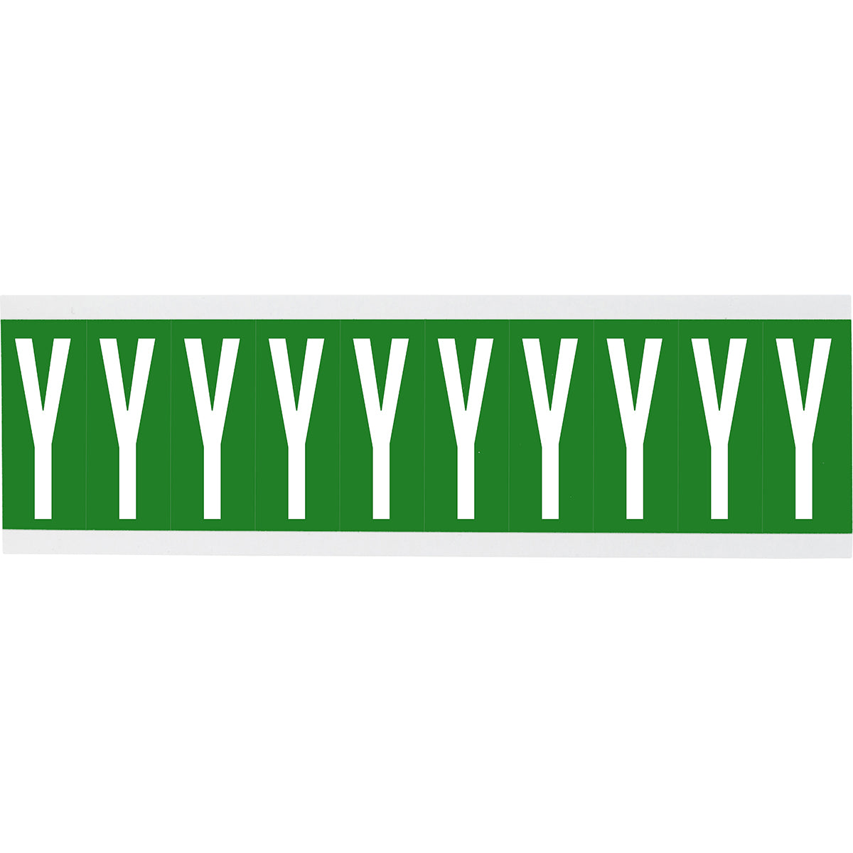 Chiffres ou lettres sur carte - 22 x 38 mm Blanc/Vert - Y