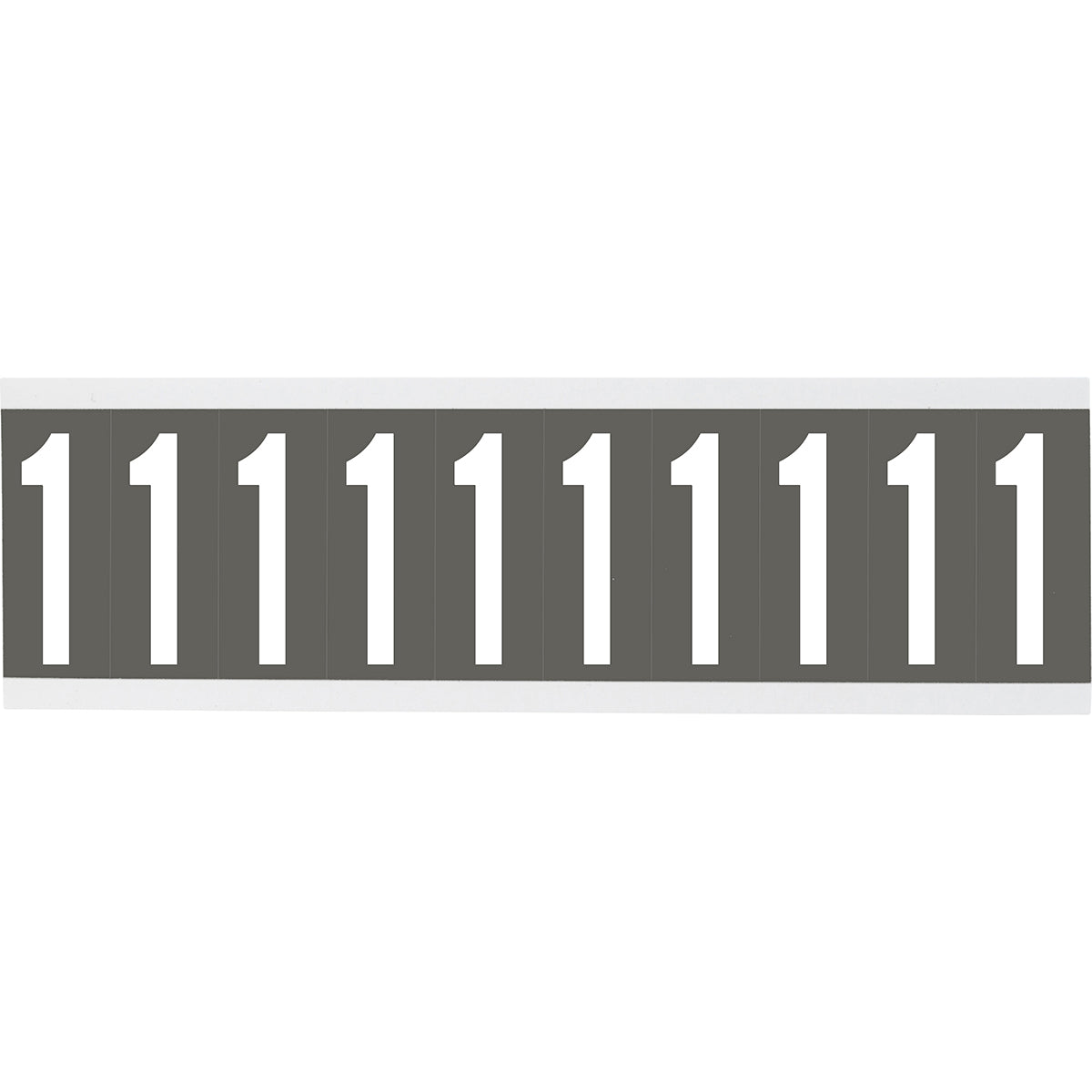 Chiffres ou lettres sur carte - 22 x 38 mm Blanc/Gris - 1