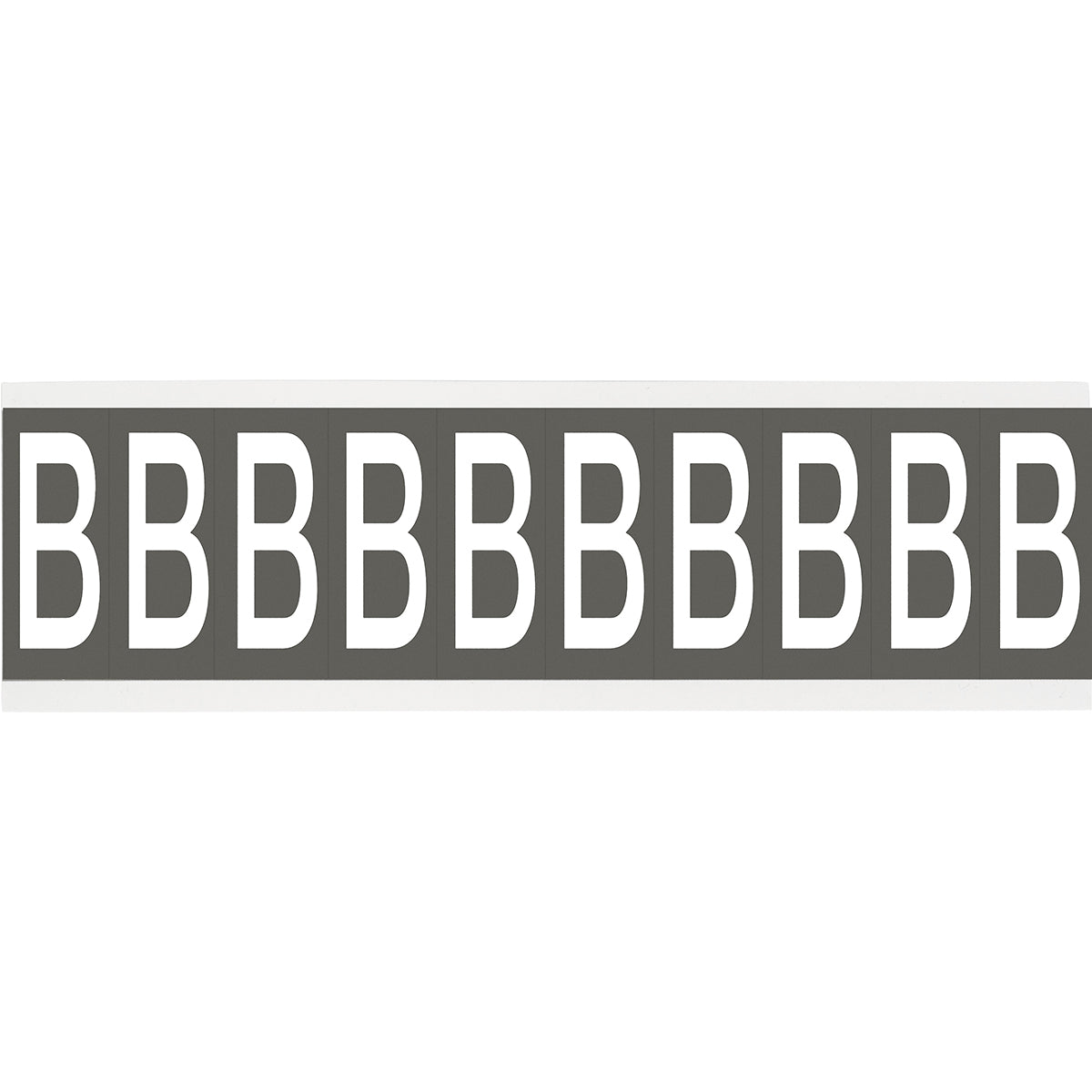 Chiffres ou lettres sur carte - 22 x 38 mm Blanc/Gris - B