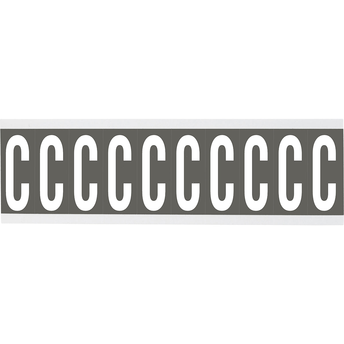 Chiffres ou lettres sur carte - 22 x 38 mm Blanc/Gris - C