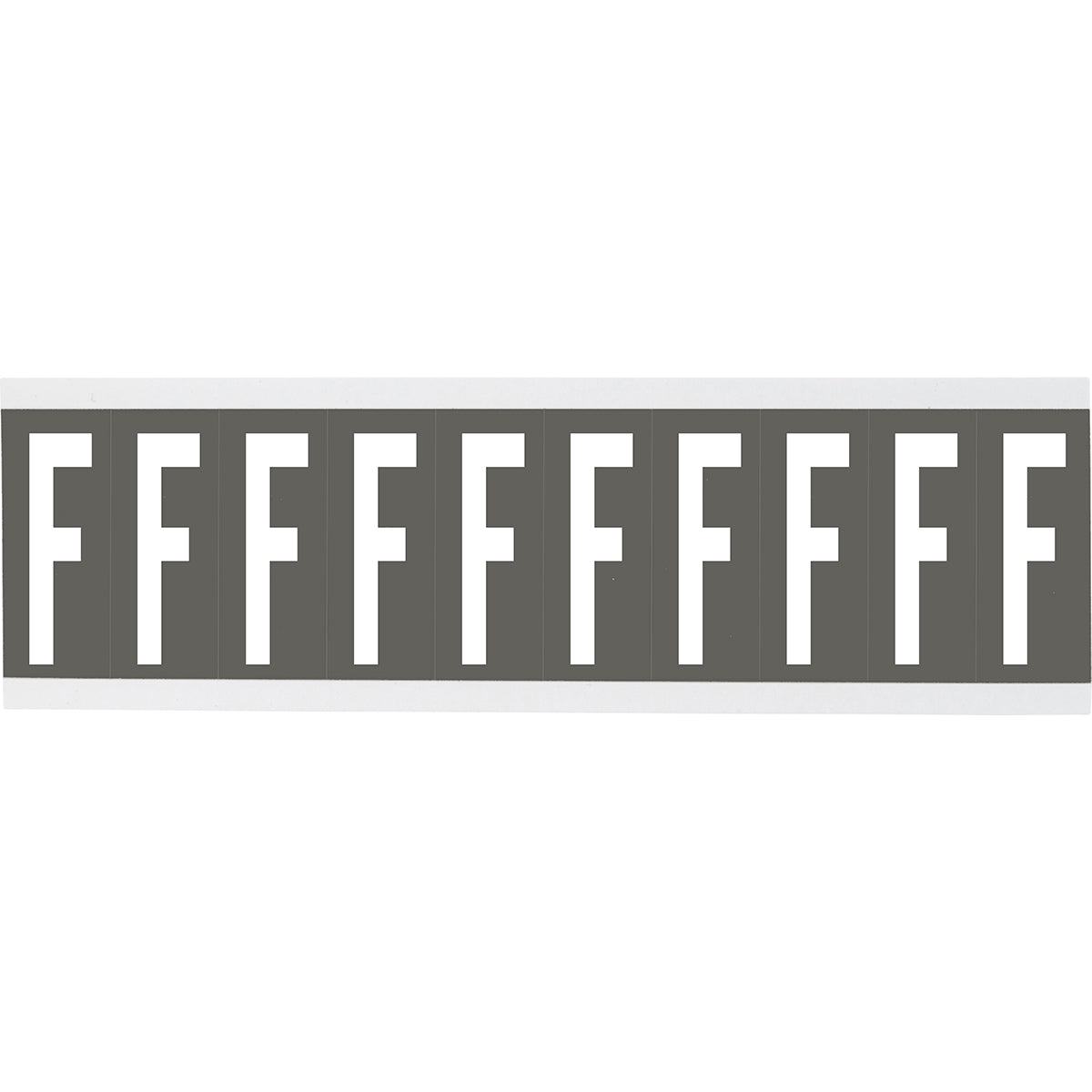 Chiffres ou lettres sur carte - 22 x 38 mm Blanc/Gris - F