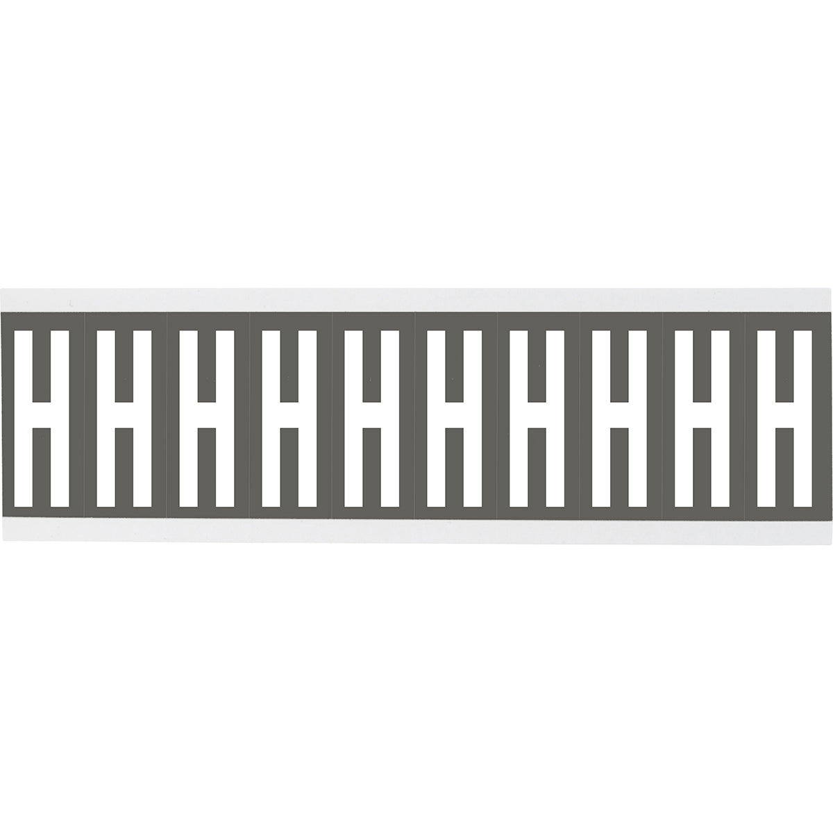 Zahlen oder Buchstaben auf Karte - 22 x 38 mm Weiss/Grau - H