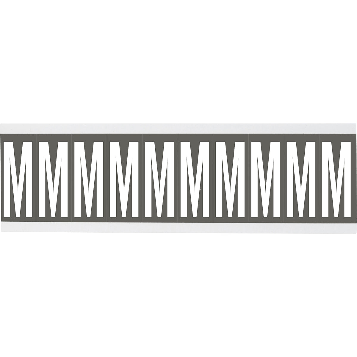 Chiffres ou lettres sur carte - 22 x 38 mm Blanc/Gris - M