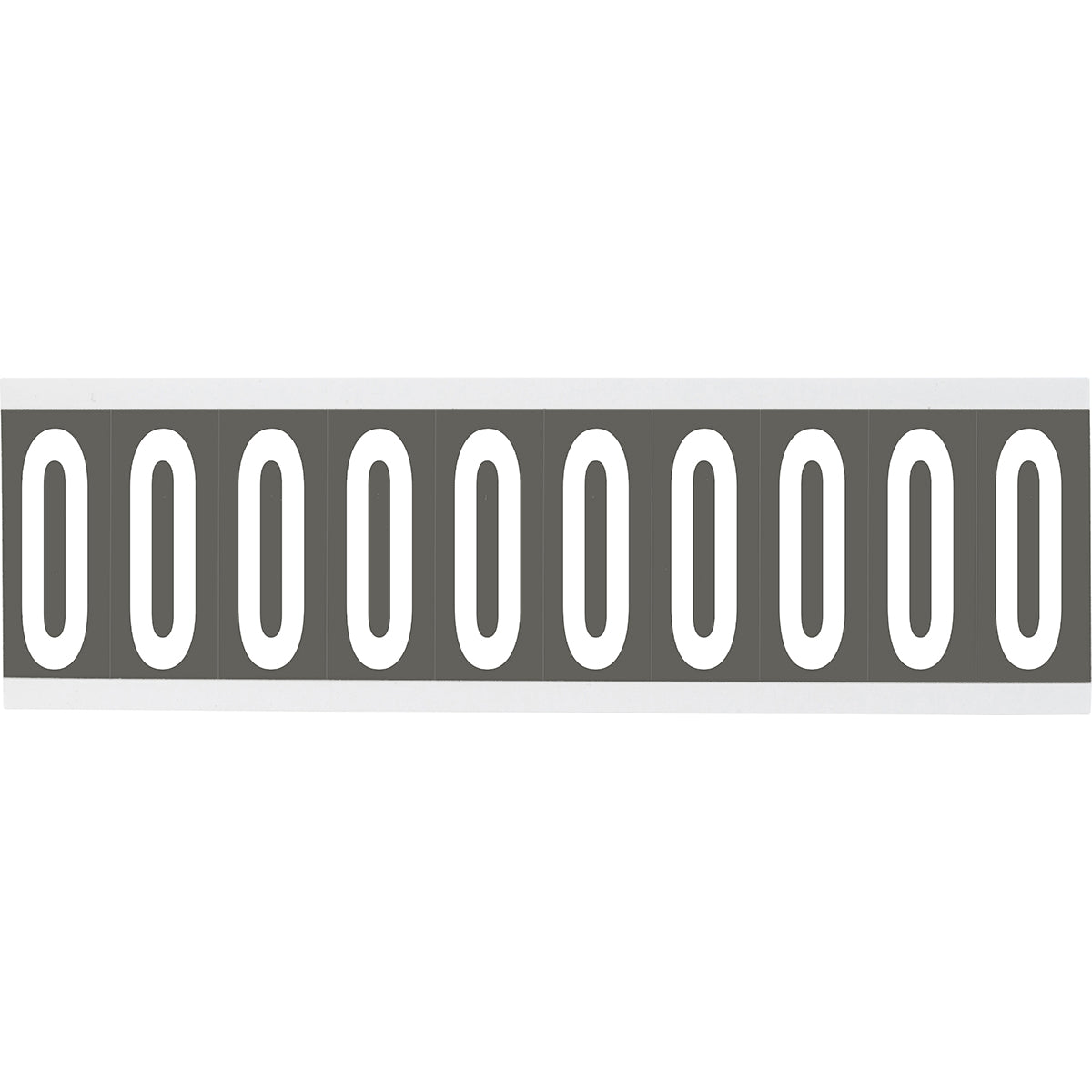 Chiffres ou lettres sur carte - 22 x 38 mm Blanc/Gris - O