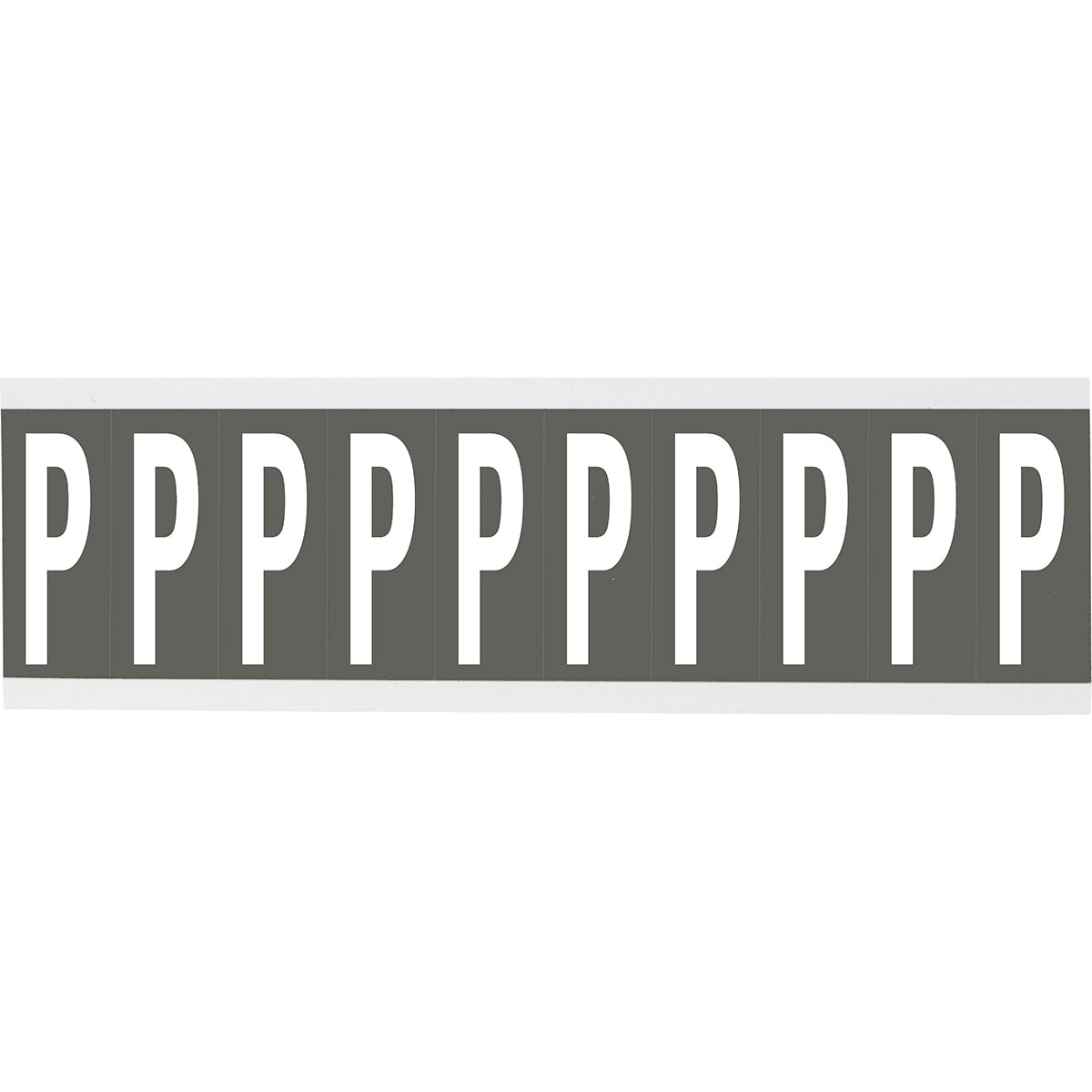 Chiffres ou lettres sur carte - 22 x 38 mm Blanc/Gris - P