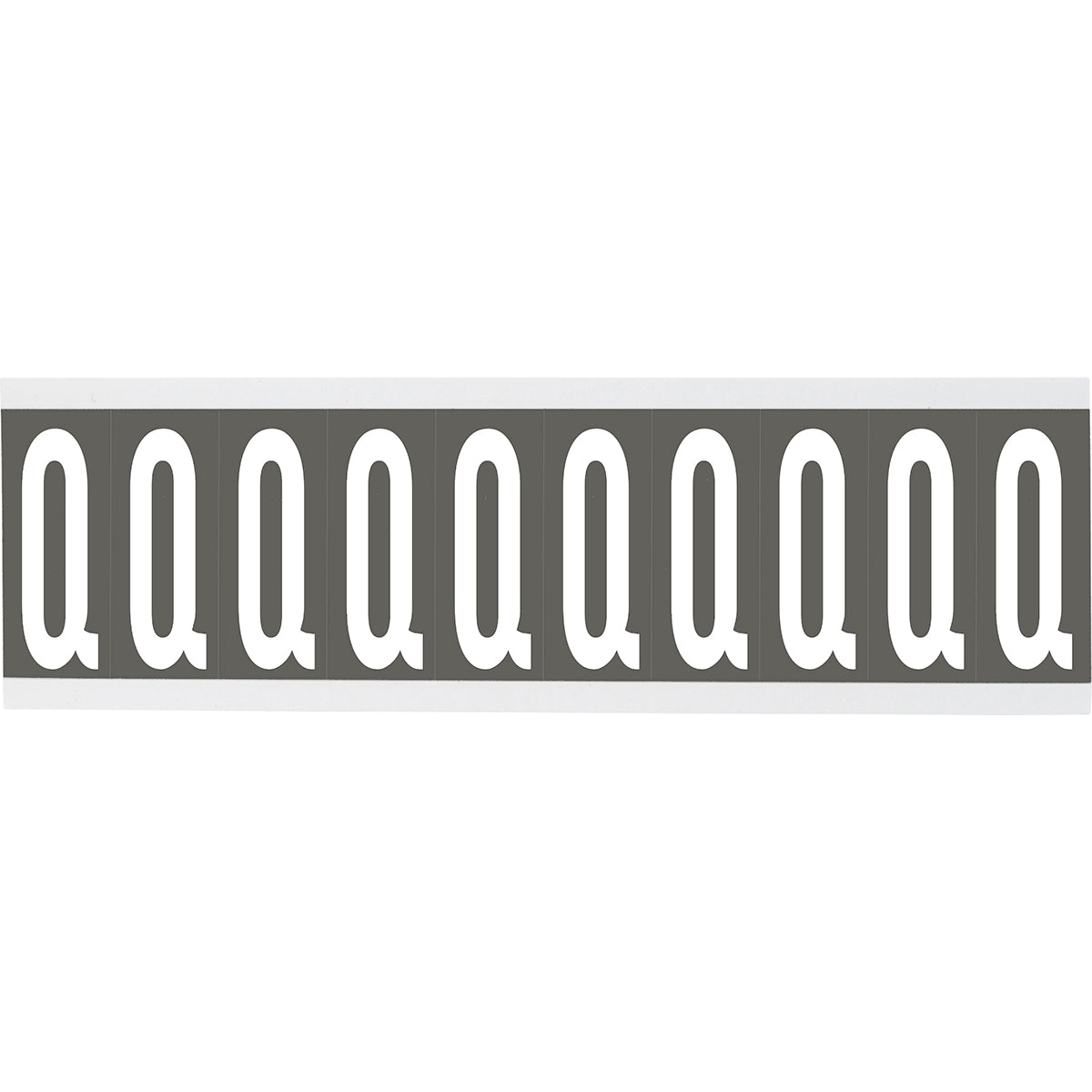 Zahlen oder Buchstaben auf Karte - 22 x 38 mm Weiss/Grau - Q