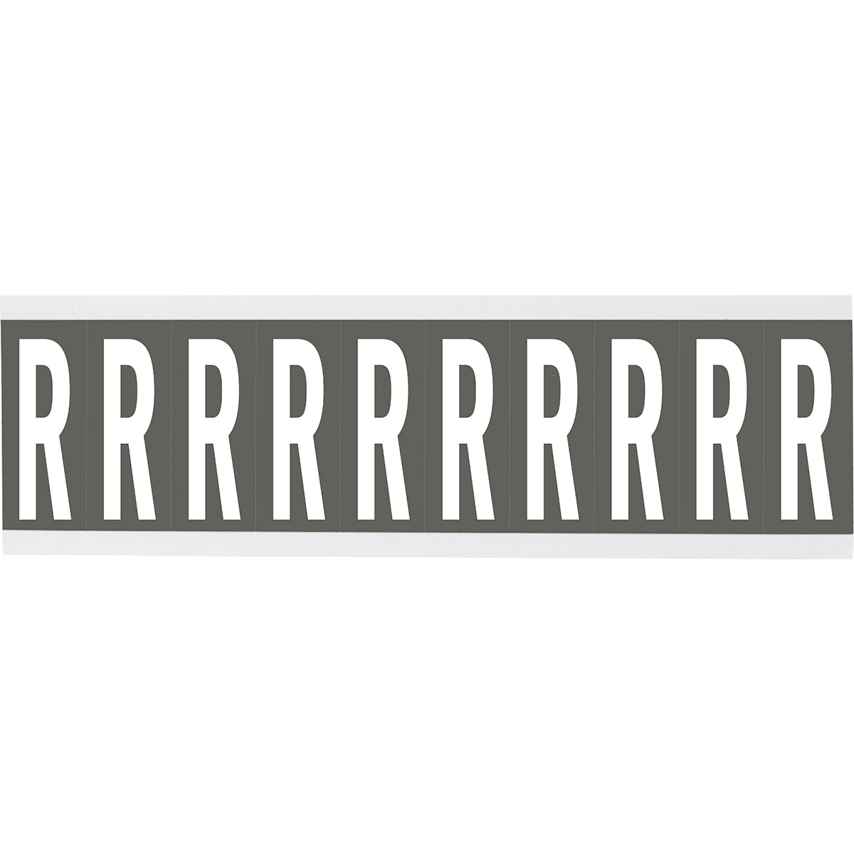 Chiffres ou lettres sur carte - 22 x 38 mm Blanc/Gris - R