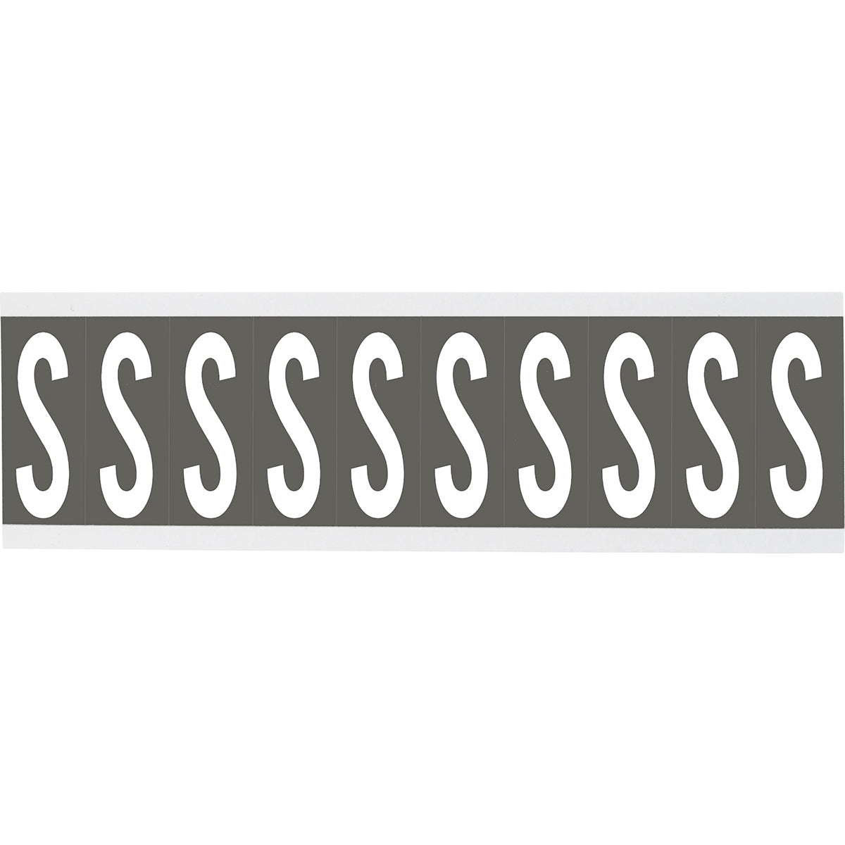 Chiffres ou lettres sur carte - 22 x 38 mm Blanc/Gris - S