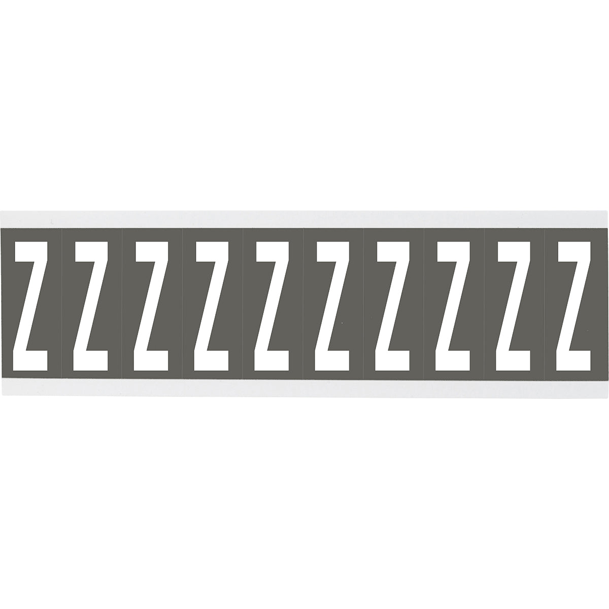 Chiffres ou lettres sur carte - 22 x 38 mm Blanc/Gris - Z