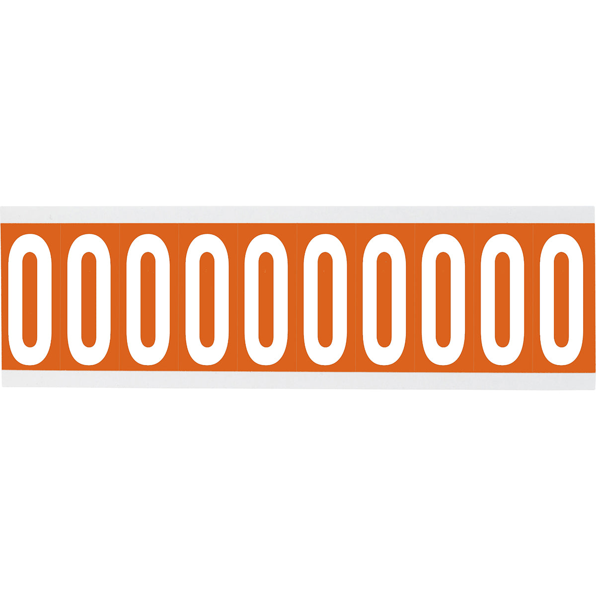 Chiffres ou lettres sur carte - 22 x 38 mm Blanc/Orange - 0