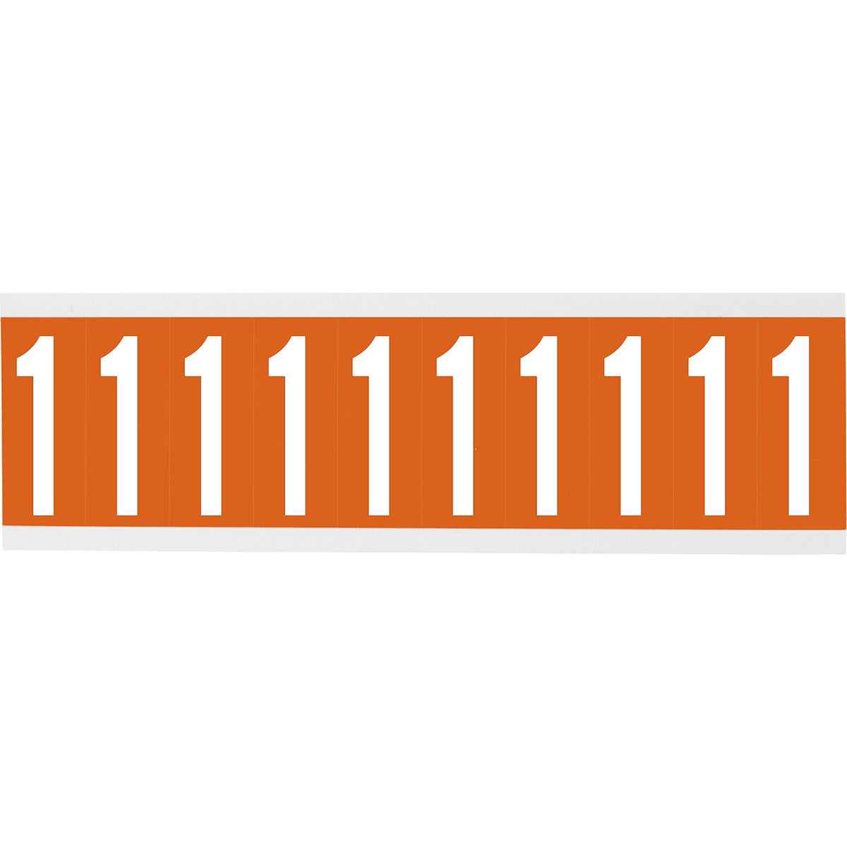 Chiffres ou lettres sur carte - 22 x 38 mm Blanc/Orange - 1