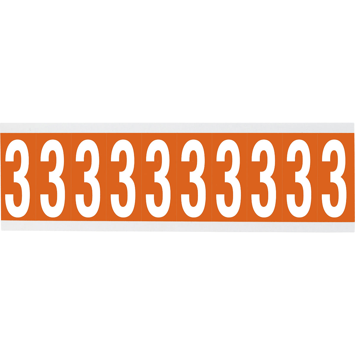 Chiffres ou lettres sur carte - 22 x 38 mm Blanc/Orange - 3
