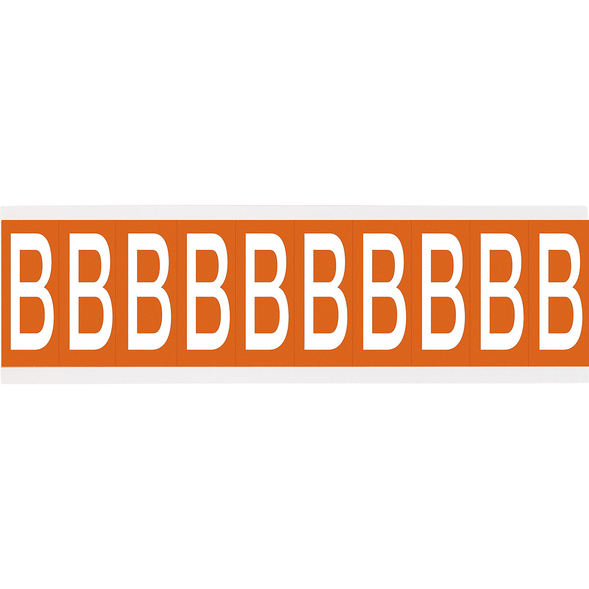 Chiffres ou lettres sur carte - 22 x 38 mm Blanc/Orange - B
